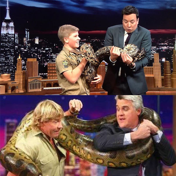 Robert Irwin, Steve Irwin, The Tonight Show Robert Irwin, Steve Irwin, The Tonight Show